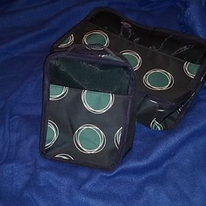 Thirty One  Polka Dot tote set with handles.